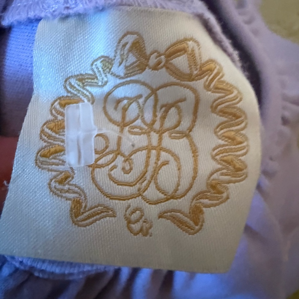 The Beaufort Bonnet Company Lavender Ruffled Kids Top - Picture 3 of 4